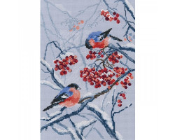 Набор для вышивания арт.РТ-M578 'Рябиновые снегири' 22х33 см