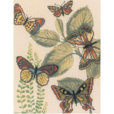 Набор для вышивания арт.РТ-M70013 'Царство бабочек' 20х26 см