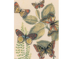 Набор для вышивания арт.РТ-M70013 'Царство бабочек' 20х26 см