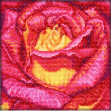 Набор для вышивания арт.РТ-С069 'Красная роза' 12x12 см