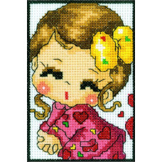 Набор для вышивания арт.РТ-С096 'Китайская девочка' 8x12 см