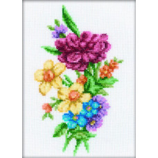 Набор для вышивания арт.РТ-С109 'Букетик срезанных цветов' 13х18 см