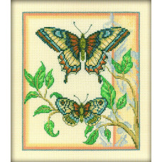 Набор для вышивания арт.РТ-С131 'Тандем бабочек' 20х23 см
