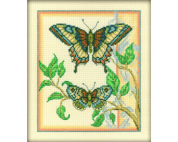 Набор для вышивания арт.РТ-С131 'Тандем бабочек' 20х23 см