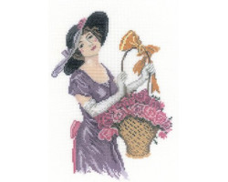 Набор для вышивания арт.РТ-С157 'Прелестная цветочница' 15х21 см