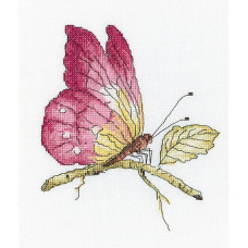 Набор для вышивания арт.РТ-С174 'Хрупкая красота в розовом' 19х19 см