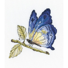 Набор для вышивания арт.РТ-С175 'Хрупкая красота в голубом' 19х19 см