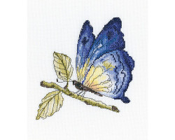 Набор для вышивания арт.РТ-С175 'Хрупкая красота в голубом' 19х19 см