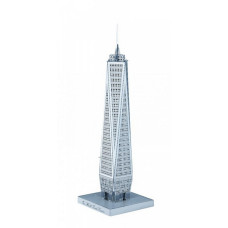 Объемная металлическая 3D модель арт.K0035/B11113 One World Trade Center 3,5х3,5х12,3см