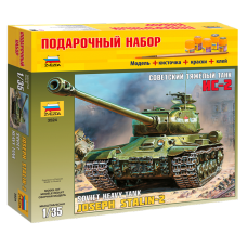Сборная модель арт.ЗВ.3524П ПН Советский тяжелый танк ИС-2
