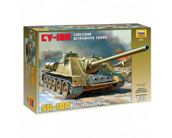 Сборная модель арт.ЗВ.3531 Советский истребитель танков СУ-100