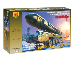 Сборная модель арт.ЗВ.5003 Российский ракетный комплекс стратегического назначения 'Тополь'