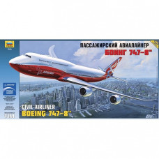 Сборная модель арт.ЗВ.7010 Пассажирский авиалайнер 'Боинг 747-8'