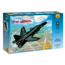 Сборная модель арт.ЗВ.7215 Российский сверхманевренный истребитель пятого поколения Су-47 'Беркут'