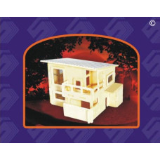 VGA.PH001 Сборная деревянная модель Летний домик 9,8х13,8х12 см