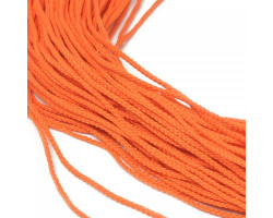 Шнур для мокасин, 1с-16, 1.5мм, цв. люм. оранжевый