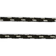 Шнур плетеный, 1с-5, 4.5мм, цв. черно/белый фас. 100м