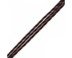 Шнур плетеный, 1с-5, 4.5мм, цв. черно/красный фас. 100м