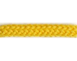 Шнур полиэфир с наполнителем, арт.1с-50/35, 6мм, круглый, цв.09 желтый
