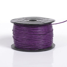 Шнур вощеный, 1мм, цв. фиолетовый уп. 70м