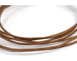 Шнур вощеный, 1мм, цв. св.коричневый уп. 70м