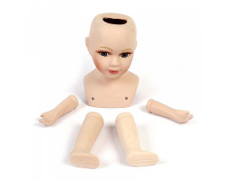 Набор для изготовления куклы арт.КЛ.21411 голова, 2 руки, 2 ноги, керамич. больш