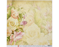 Бумага для скрапбукинга арт.CH.12600 'Букет роз'