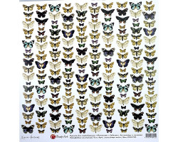 Бумага для скрапбукинга арт.CH.12701 'Мотыльки и бабочки'