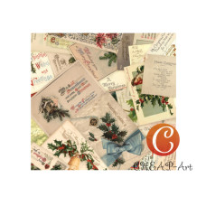 Бумага для скрапбукинга арт.CH.12818 'Christmas greetings'
