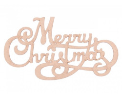 Декоративный элемент арт.CH.01768 'Merry Christmas каллиграфия' (1 шт.)