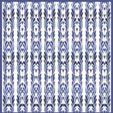 Бумага для скрапбукинга 'Гжель' арт.CP02477 синяя волна 30,5х30,5см 160г/м одностор