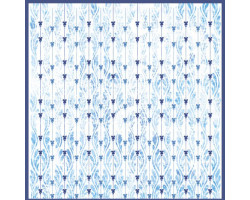 Бумага для скрапбукинга 'Гжель' арт.CP02484 голубая волна 30,5х30,5см 160г/м одностор