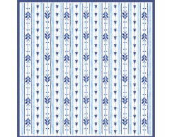 Бумага для скрапбукинга 'Гжель' арт.CP02491 полосочки на белом 30,5х30,5см 160г/м одностор