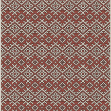 Бумага для скрапбукинга 'Славянка' арт.CP02637 вышивка красные ряды 30,5х30,5см 160г/м одност