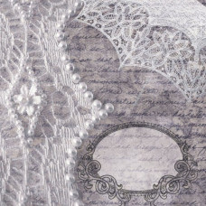Бумага для скрапбукинга 'свадебное кружево' арт.CP02194 обложка альбома 30,5х30,5см 160г/м однос
