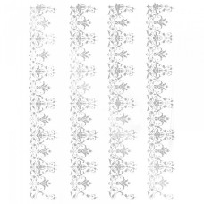 Трансфер декоративный арт.VS-015 'Ажурный бордюр' 17х25см серебро