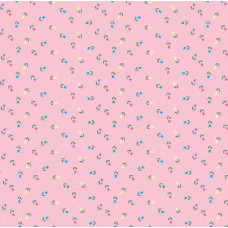 Бумага для скрапбукинга арт. ЛО-БС0207 'Сказочные цветочки' на розовом