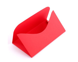 Основа арт. ЛО-ОК6005 для подарочного конверта Комплект №6 цв.красный матовый уп.3шт