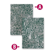 Подложка для тиснения арт. EL-027 'Цифры и Буквы' 12,7х18 см
