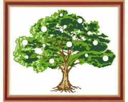 Рисунок на ткани 'Славяночка' арт. КС-005 Денежное-дерево 29х32 см