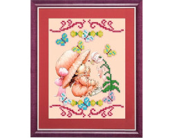 Рисунок на ткани 'Славяночка' арт. КС-140 Малышка в саду 13,5х17см