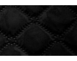 Ткань подкладочная термостежка рис. 2 (ромб фигурный) шир.150 см. цв.черный