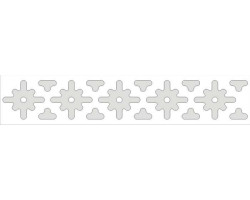 Светоотражающая термоаппликация скандинавский орнамент 04 арт.13004