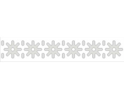 Светоотражающая термоаппликация скандинавский орнамент 06 арт.13006