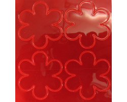 Световозвращатель наклейка арт.СВЭН.040 ПВХ 'Набор цветов' (Красный) 10х9 см