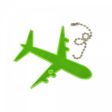 Световозвращатель подвеска арт.СВЭП.012 ПВХ 'Самолет' (Зеленый)