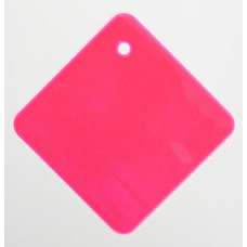 Световозвращатель подвеска арт.СВЭП.026 ПВХ 'Ромб' (Розовый) 7х7 см