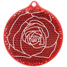 Световозвращающая подвеска роза красная арт.51012.60