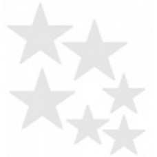 Световозвращающие наклейки арт.СВЭН.068 'Звезды' (Белый)