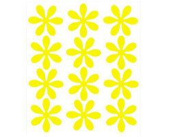 Световозвращающие наклейки арт.СВЭН.082 'Набор цветов' (Желтый)